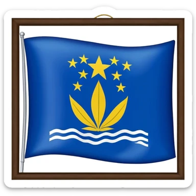 même chose mais avec le nouveau drapeau de la martinique sticker
