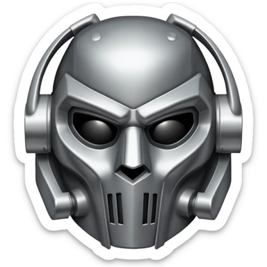 MF DOOM mask sticker