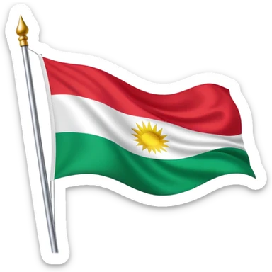 Kurdistan flag sticker
