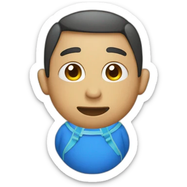 Piedritas azules en una bolsita sticker