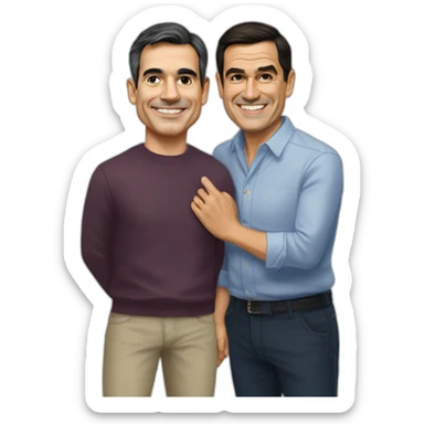 Pedro Sánchez adoring Carles Puigdemomt sticker