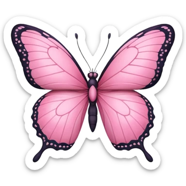 🦋 this emoji in pink in small size sticker