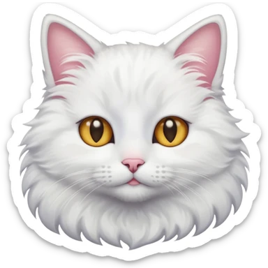 I want a cat with starry eyes sticker