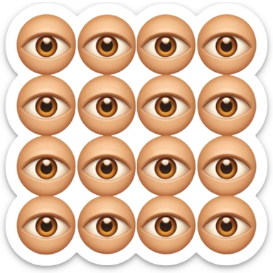 bundle of eyes sticker