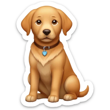 ginger labrador sticker