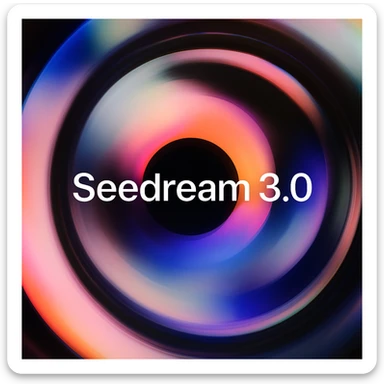remake this and make "Seedream 3.0" bit bigger sticker