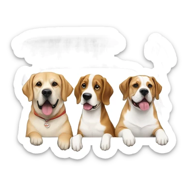 Dogs driving a Tacoma  sticker