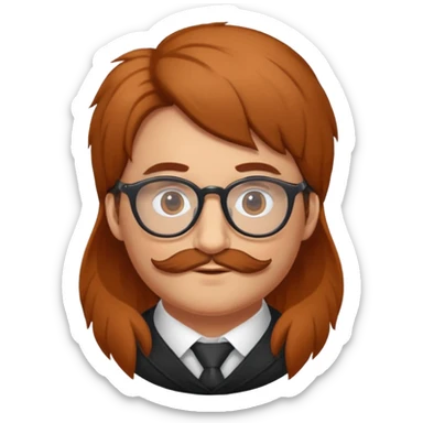 écureuil savant, air de grand professeur, lunettes, toque, pose de réflexion sticker