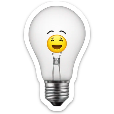 Idea bulb sticker