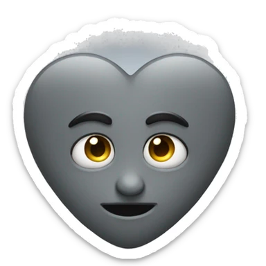dim-grey-heart sticker
