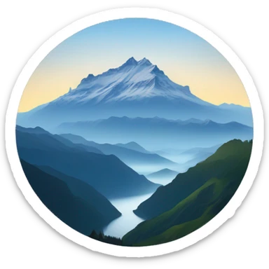 Mont Rigi in Switzerland sticker