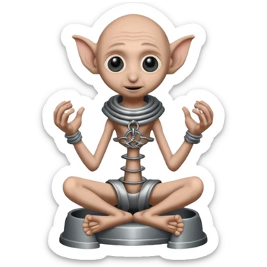 Dobby in chastity cage sticker