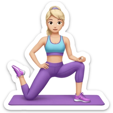 Pilates princess sticker