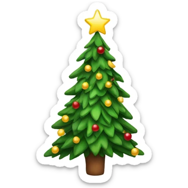 Christmas tree sticker
