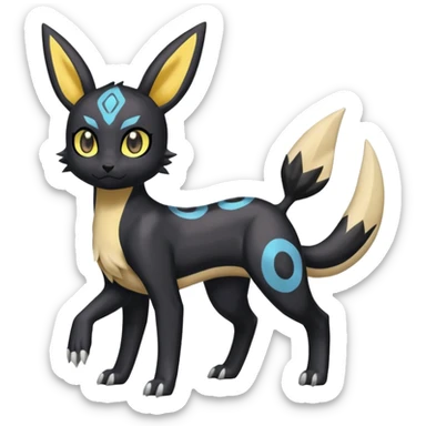 Meloetta-Umbreon-Zekrom-Gatomon-Pteromon-hybrid sticker