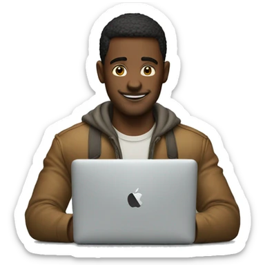 guy wih macbook sticker