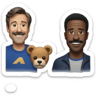 Ted Lasso and Roy Kent sticker