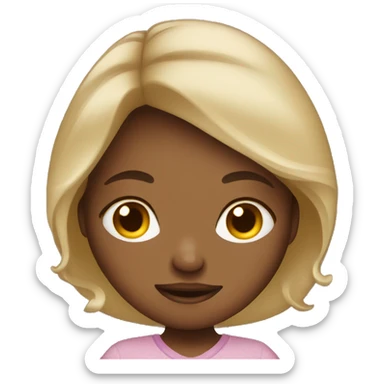 Dark blond girl pregnant  sticker