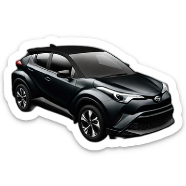 Toyota ch-r black sticker