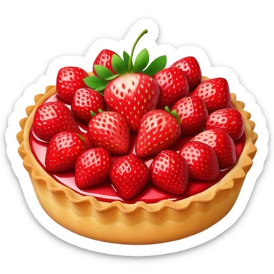 strawberry tart sticker