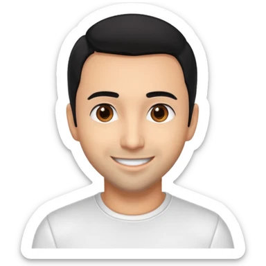 Howie Dorough brown eyes, black hair, white outfit sticker