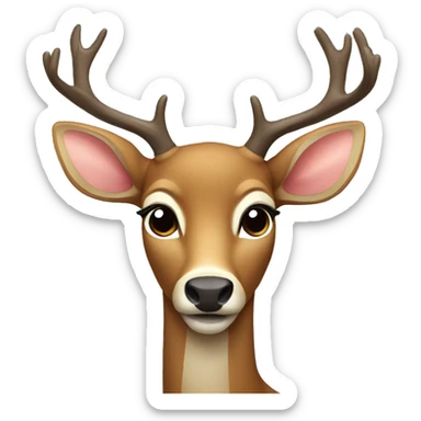 Deer sticker
