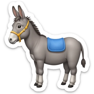 Ein behindert aussehender Esel  sticker