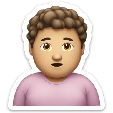 A person who is fat sticker