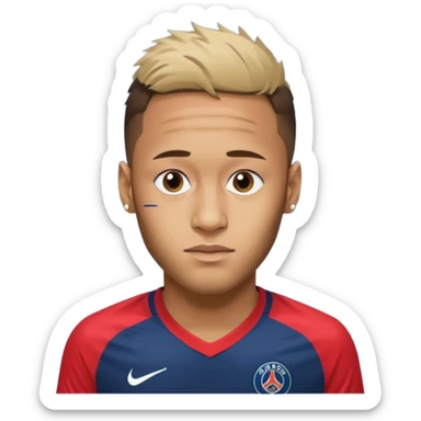 Nry dribbling With a psg Shirt in 2018 sticker