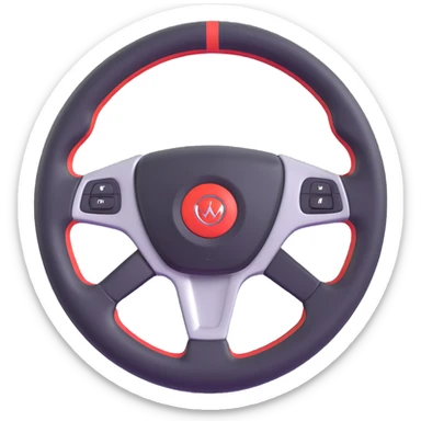 cars control wheel sticker