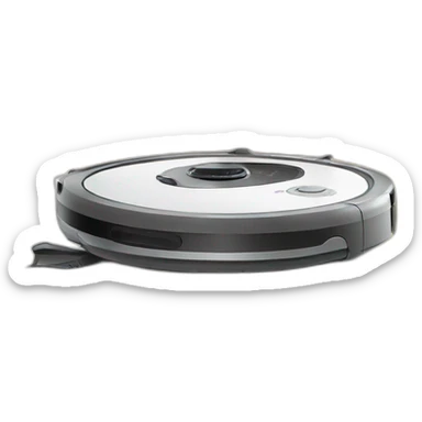 A robot vacuum cleaner sticker