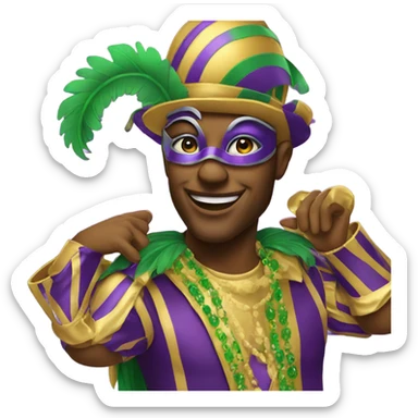 Mardi Gras sticker