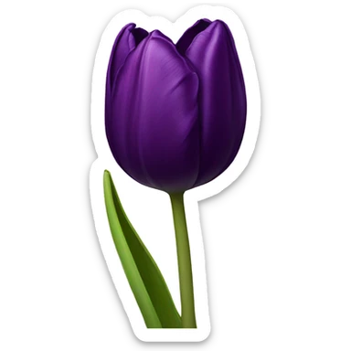 Dark purple Tulip sticker