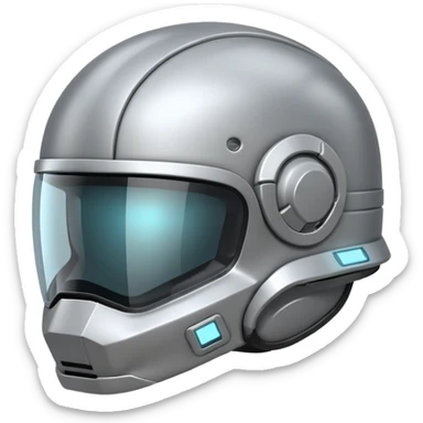  une casque avec une base de donnée dessus et des connecteur data sticker