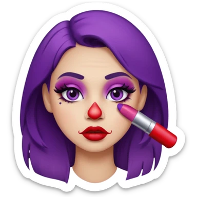 clumsy makeup artist sticker