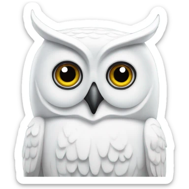 white owl gamma from phi gamma delta  sticker