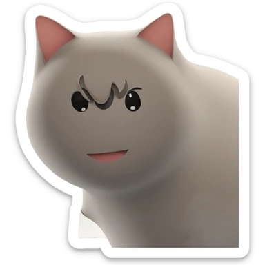 cat gazing through window sticker