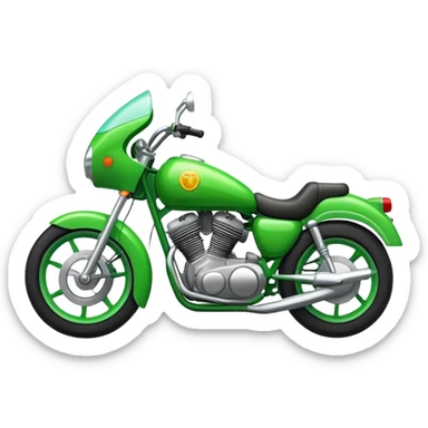 Green moto sticker