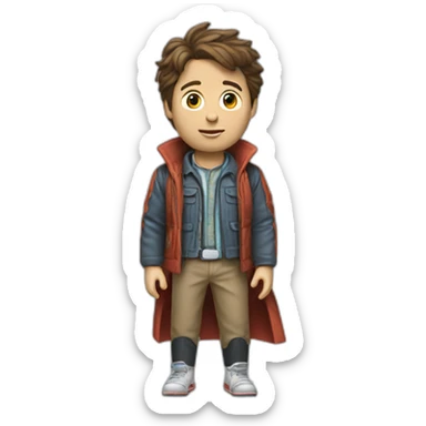 Back to the future marty sticker