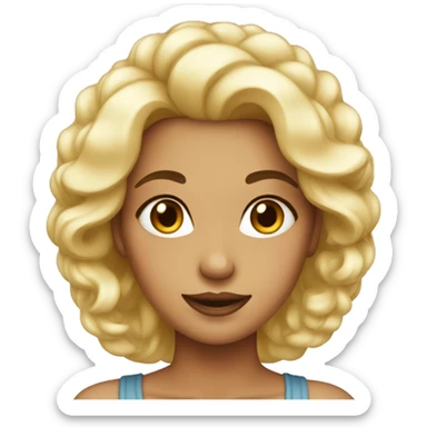 Feminine glamor emoji sticker
