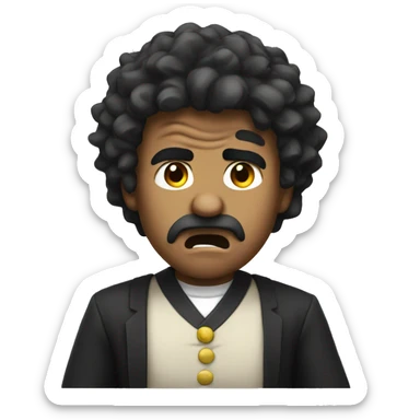 Vic looks angry  sticker