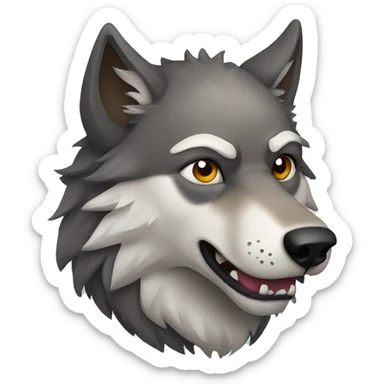 Wolf sticker