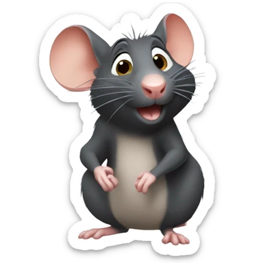 Ratatouille rat sticker