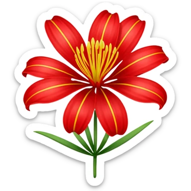 Quiero un emoji lindo para mí novia de la flor lycoris radiata me gusta pero quiero enviarlo como emoji, no cómo sticker  sticker
