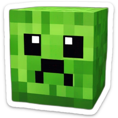creeper minecraft sticker