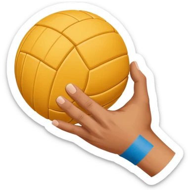 volleyball hand with bands sticker