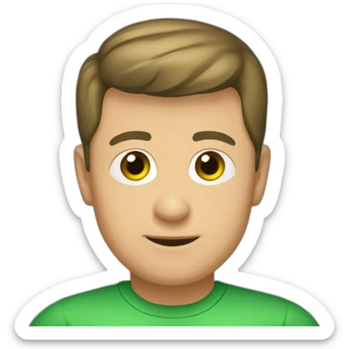 Volodymyr Zelensky with Green shirt sticker