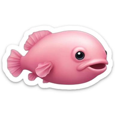 A blobfish sticker