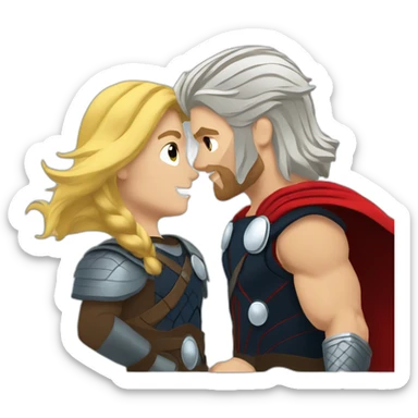 Thor thunder and love sticker