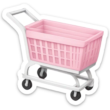 light pink cart sticker